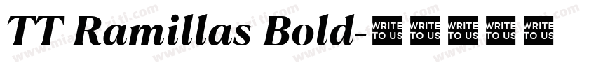 TT Ramillas Bold字体转换